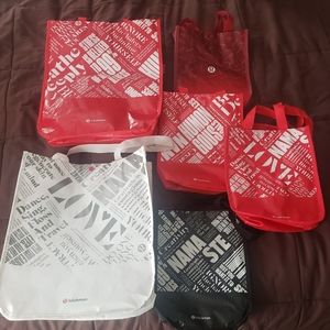 Grouping of 6 Lululemon bags